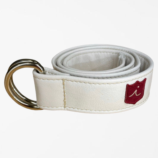 D Ring Belt: Pure White
