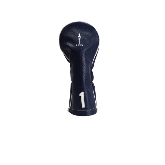 Classic Headcover: Navy Boa + Pure White