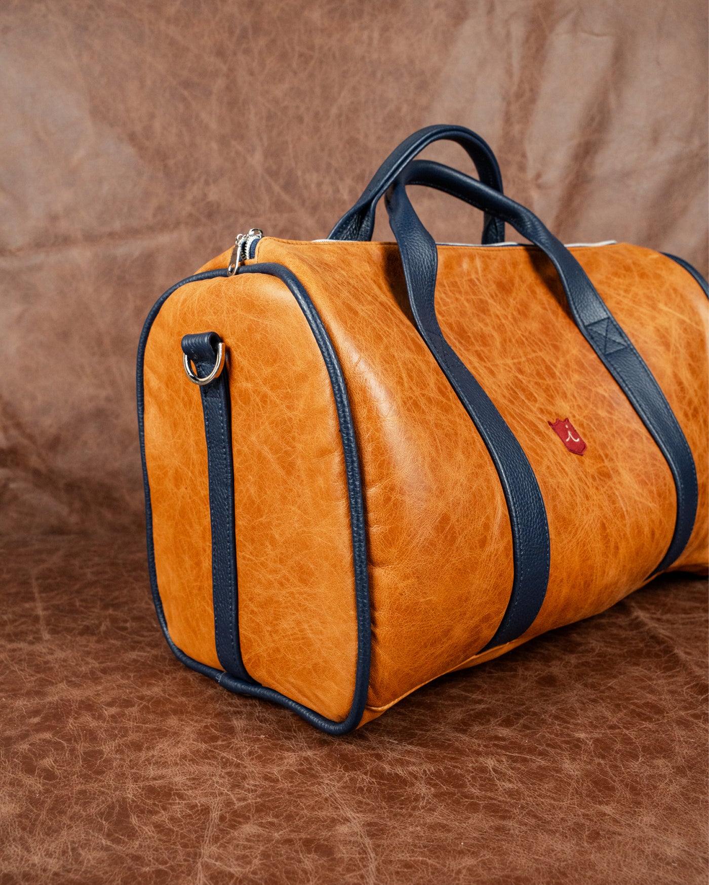 Caramel + Navy
