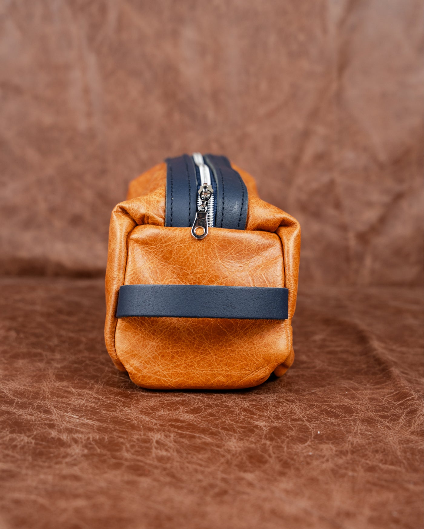 Caramel + Navy