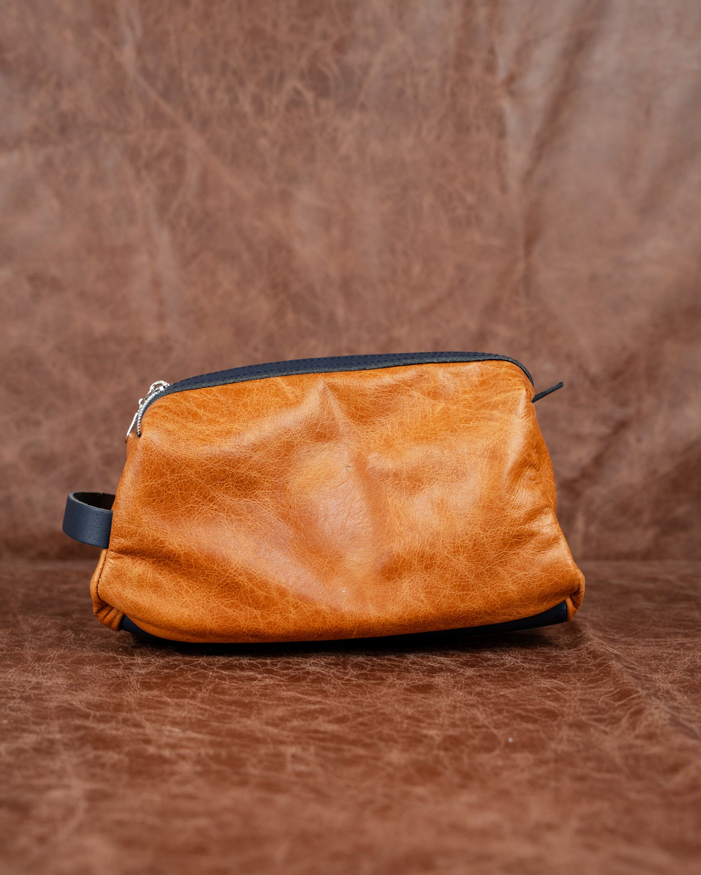 Caramel + Navy