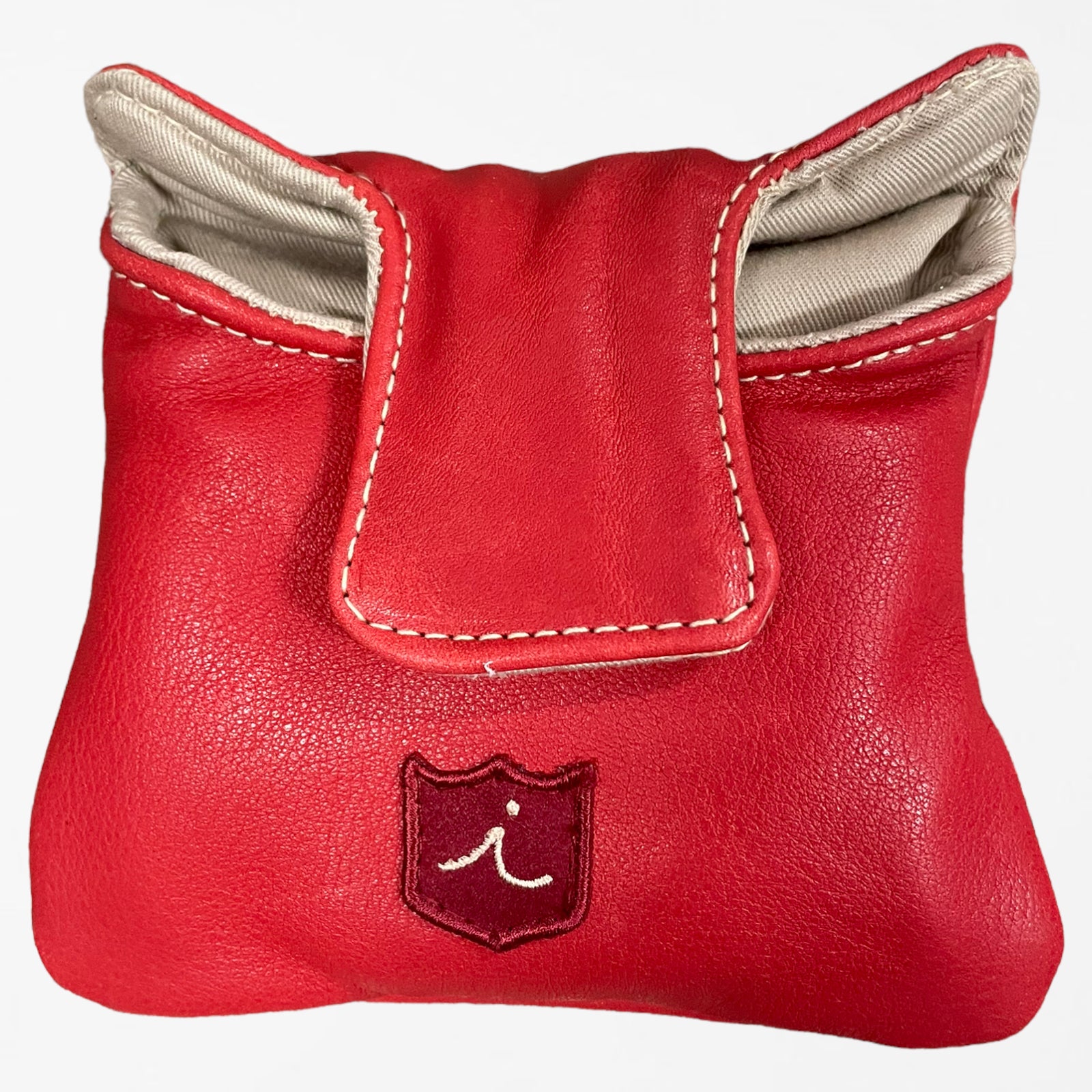 Red Leather Mallet Headcover - Ace of Clubs Golf Co.