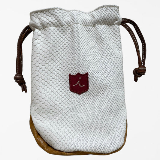 Valuables Pouch: White Boa / Vermont Honey / Tobacco Brown