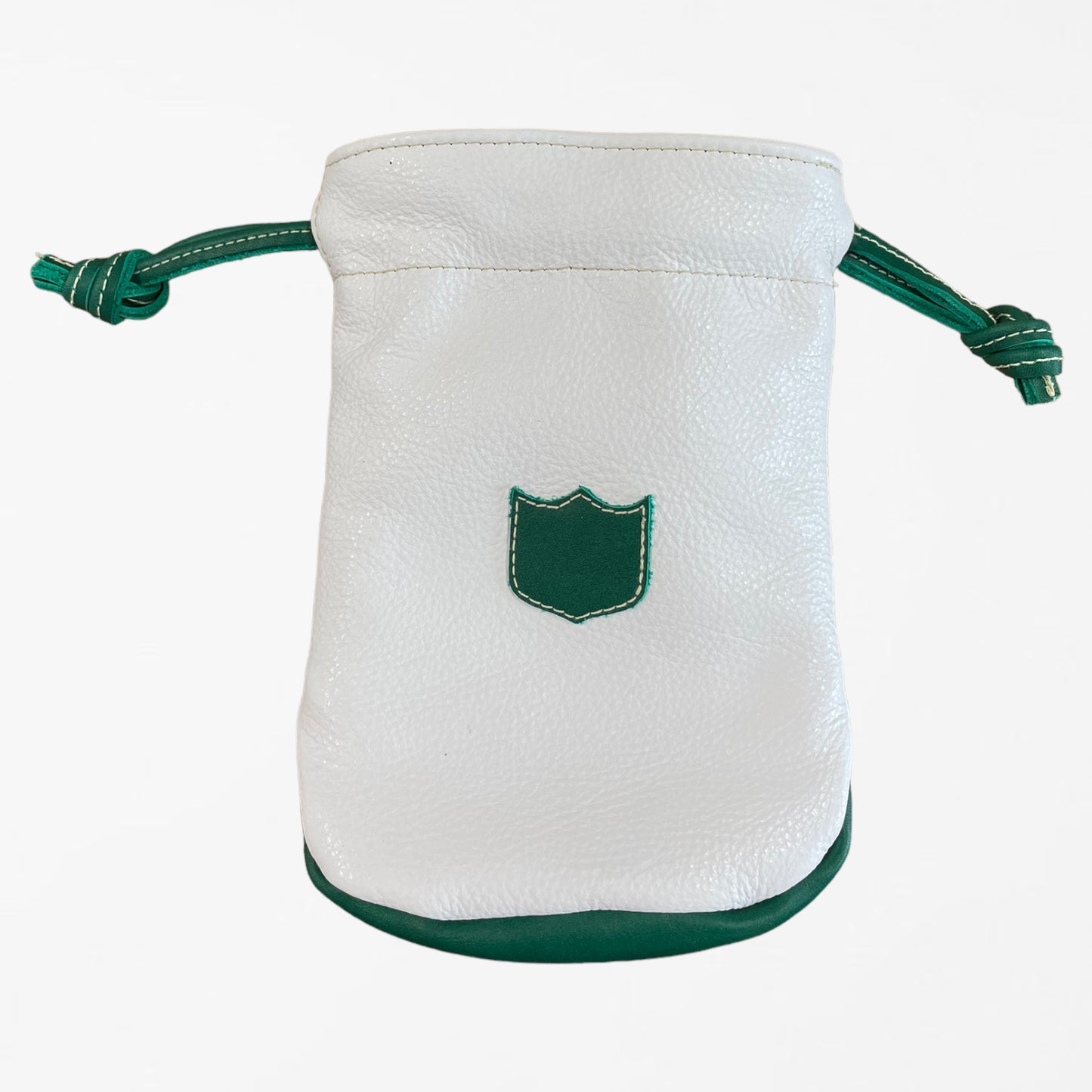 Valuables Pouch: Pure White / Masters Green