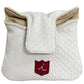 Timeless Full Mallet Headcover: White Boa + Pitch Black