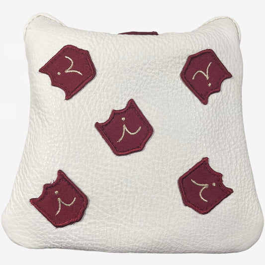Dancing Crests Full Mallet Headcover: Pure White