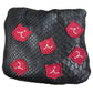 Dancing Crests Center Shafted Putter Cover: Black Boa