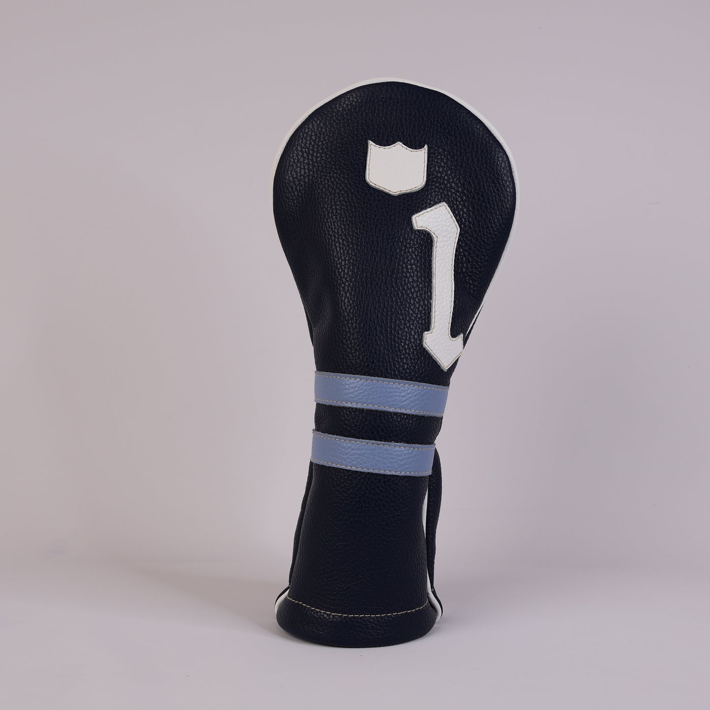 Timeless Headcover: Navy + Carolina Blue / Pure White