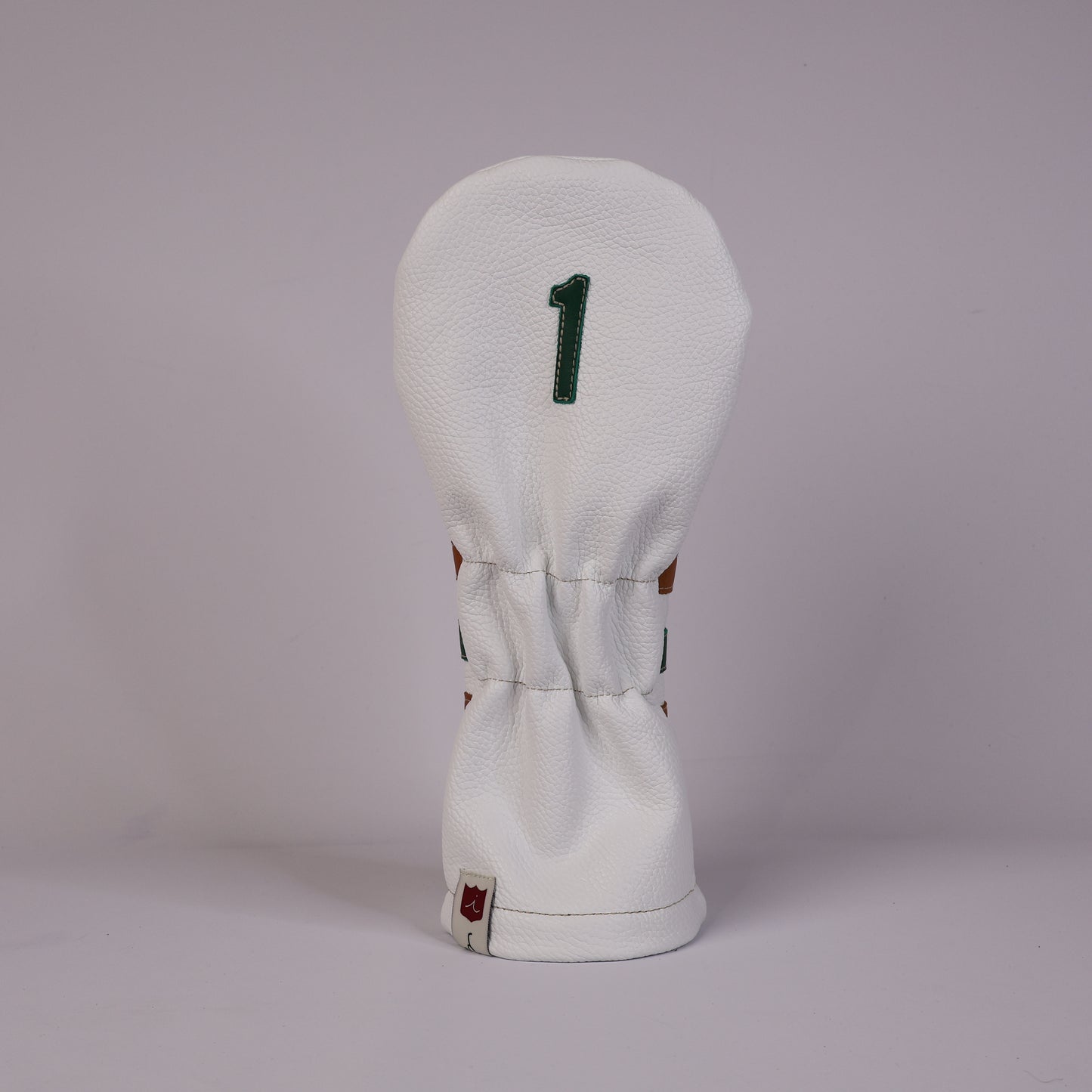 Polo Headcover: Pure White + Vermont Honey / Masters Green