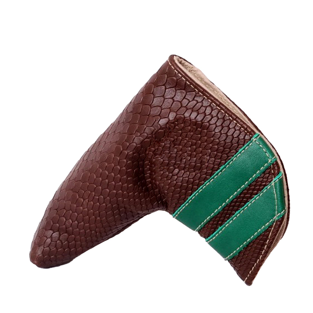 BLADE COVER: BROWN BOA + MASTERS GREEN