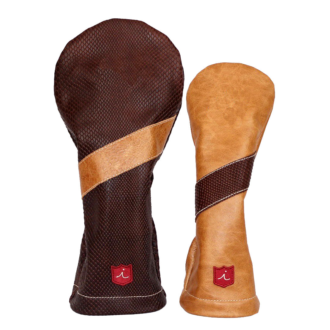 ROYAL HEADCOVER: BROWN BOA + VERMONT HONEY