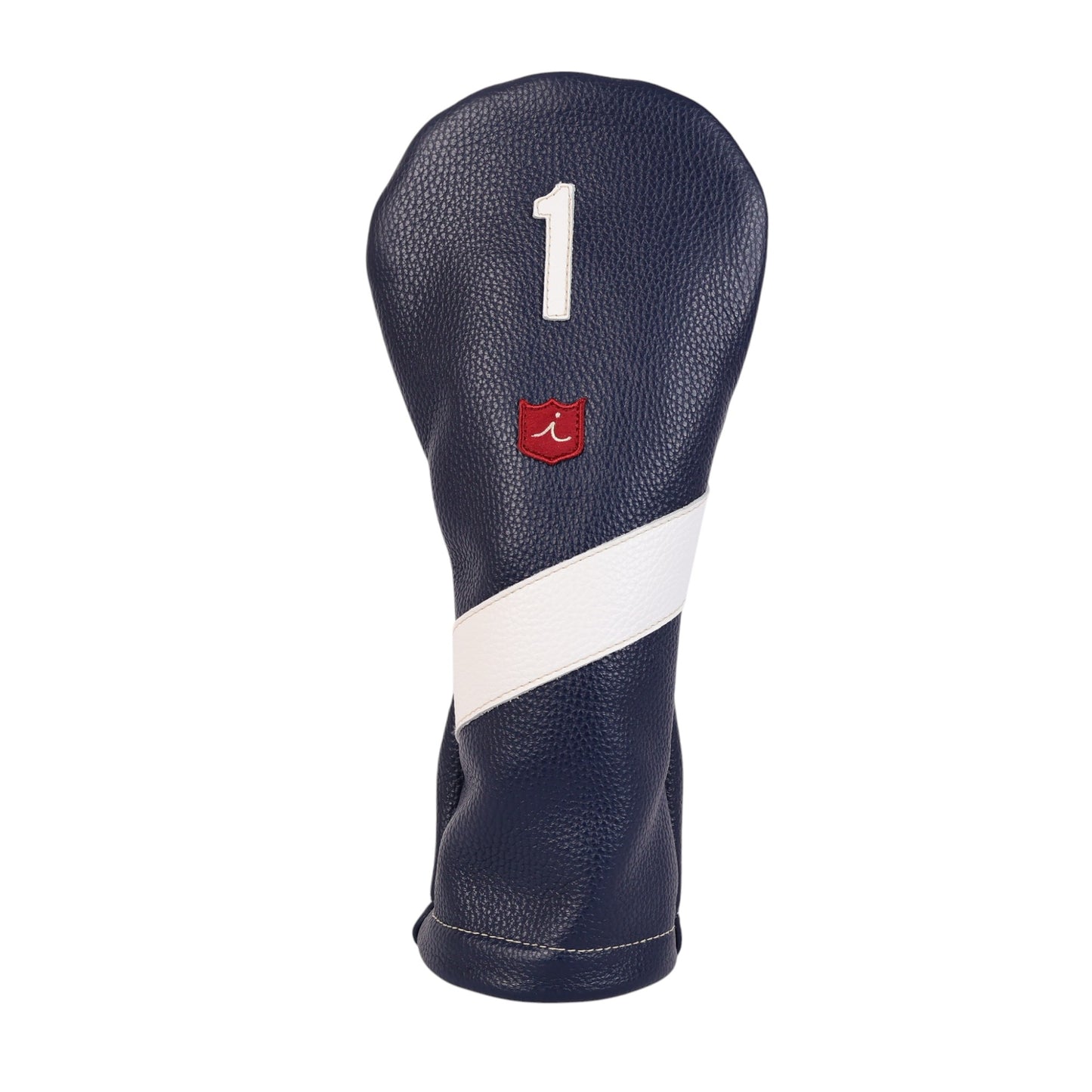 Royal Headcover: Navy + Pure White