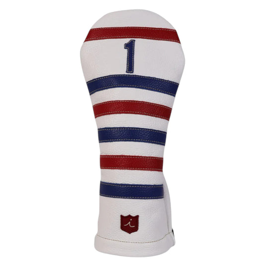 Polo Driver Headcover Pure White + Sunday Red/ True Blue