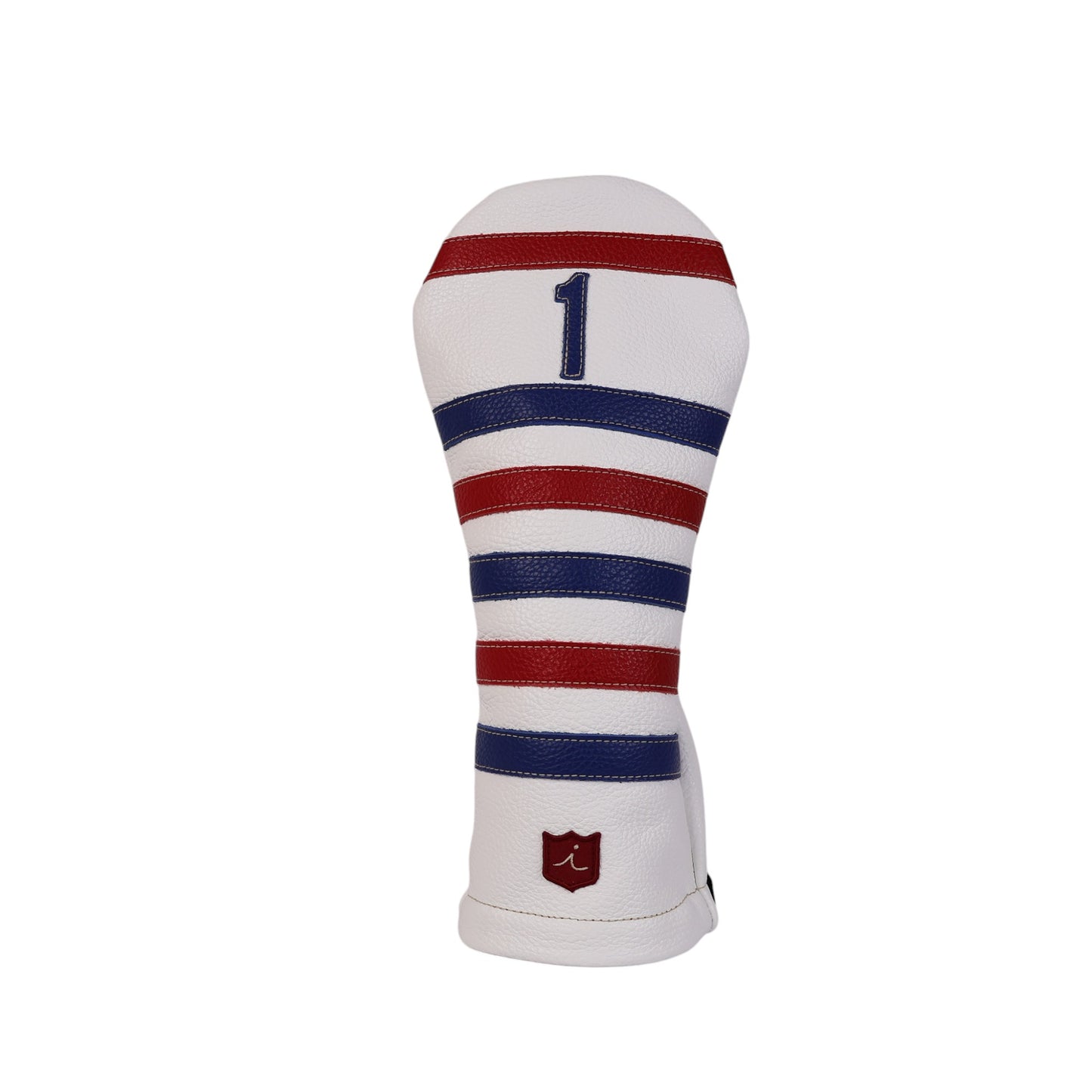 Polo Headcover: Pure White + Sunday Red / True Blue