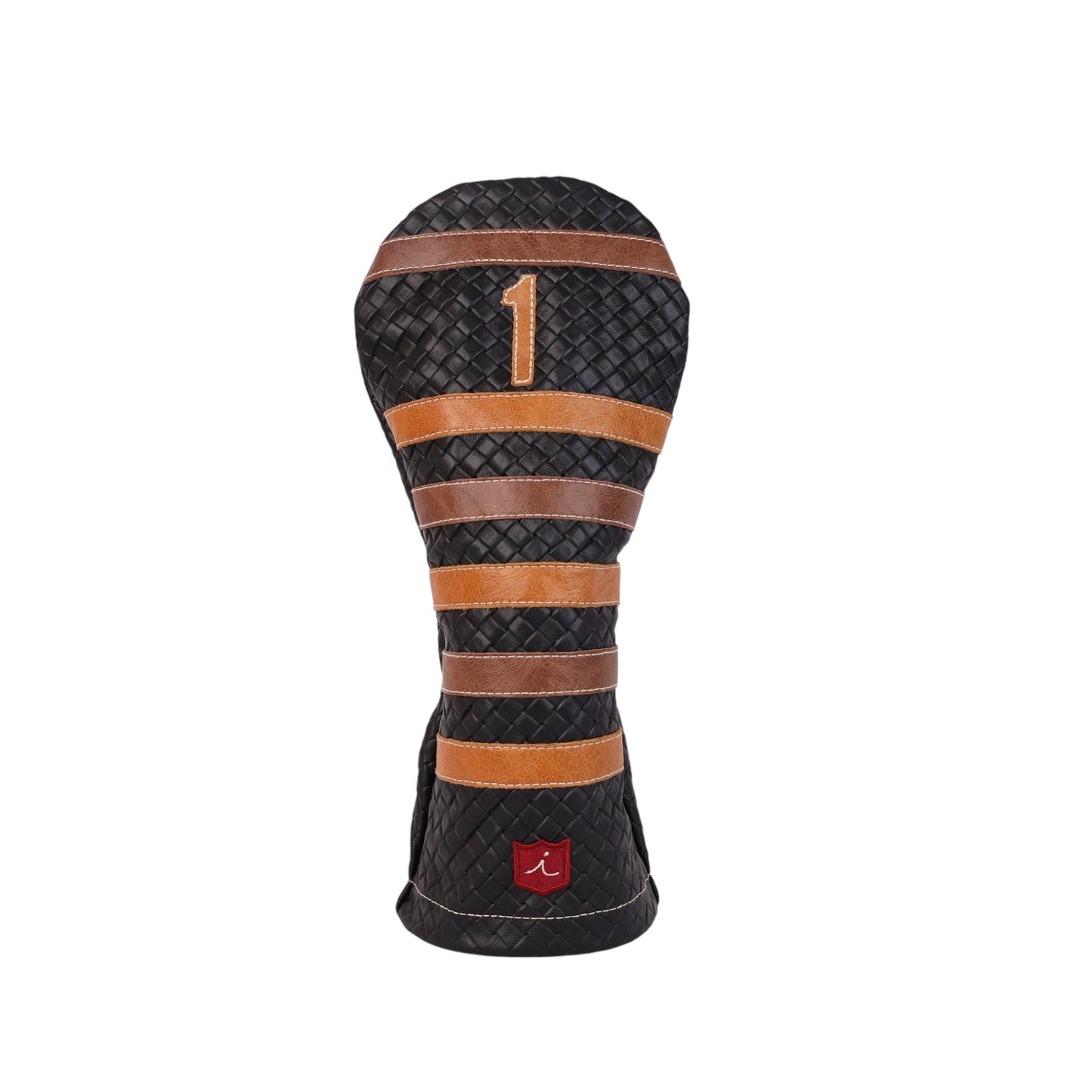 Polo Headcover: Black Sassari + Tobacco Brown / Vermont Honey