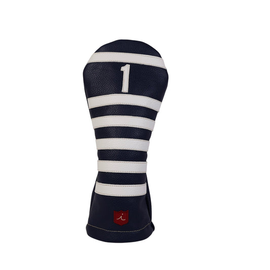 Polo Headcover: Navy + Pure White