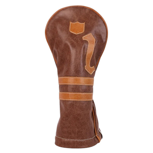 Timeless Driver Headcover Tobacco Brown + Carmel