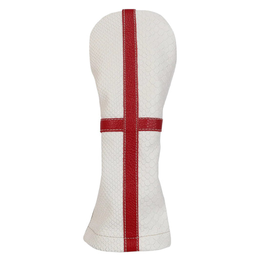 Englad Flag Wood Headcover: White Boa + Sunday Red