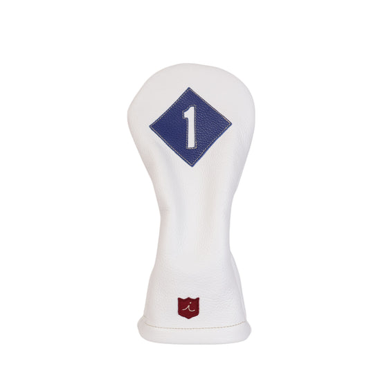 Vintage Headcover: Pure White + True Blue