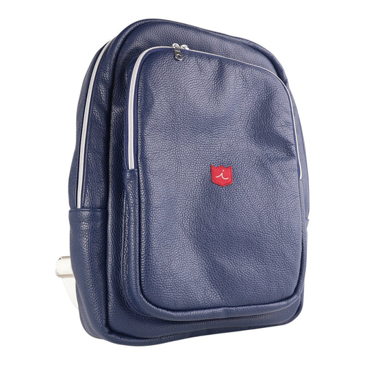 Red Label Backpack: Navy + Pure White