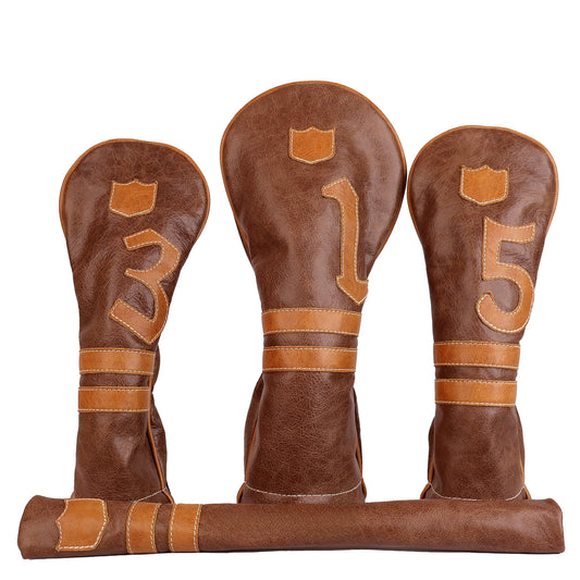 TIMELESS HEADCOVER: TOBACCO BROWN + VERMONT HONEY