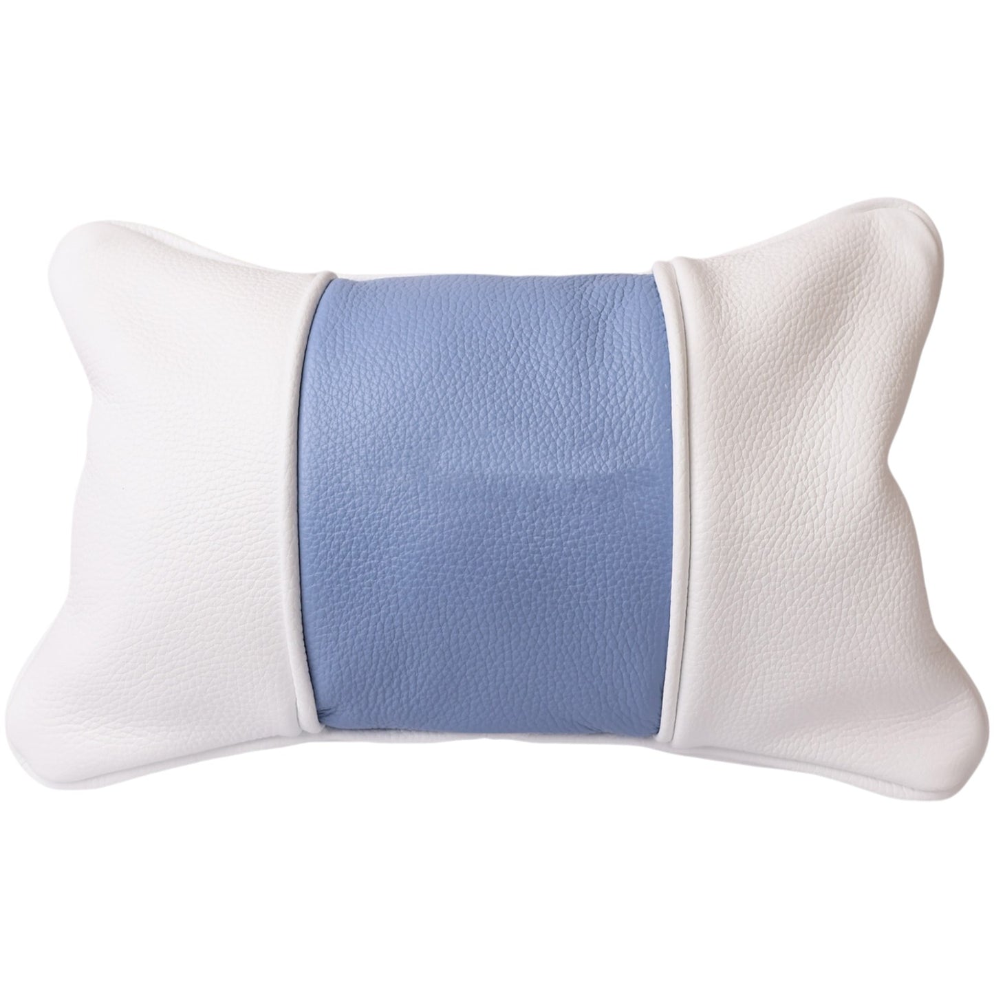 Small Volare Pillow: Pure White + Carolina Blue