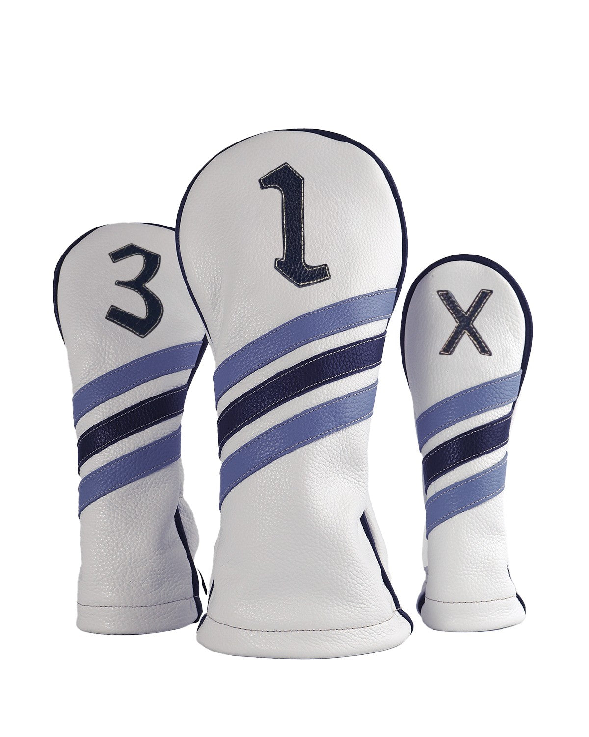 The Heritage: Pure White + Navy/ Carolina Blue