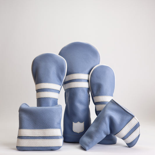 TIMELESS HEADCOVER: CAROLINA BLUE + PURE WHITE