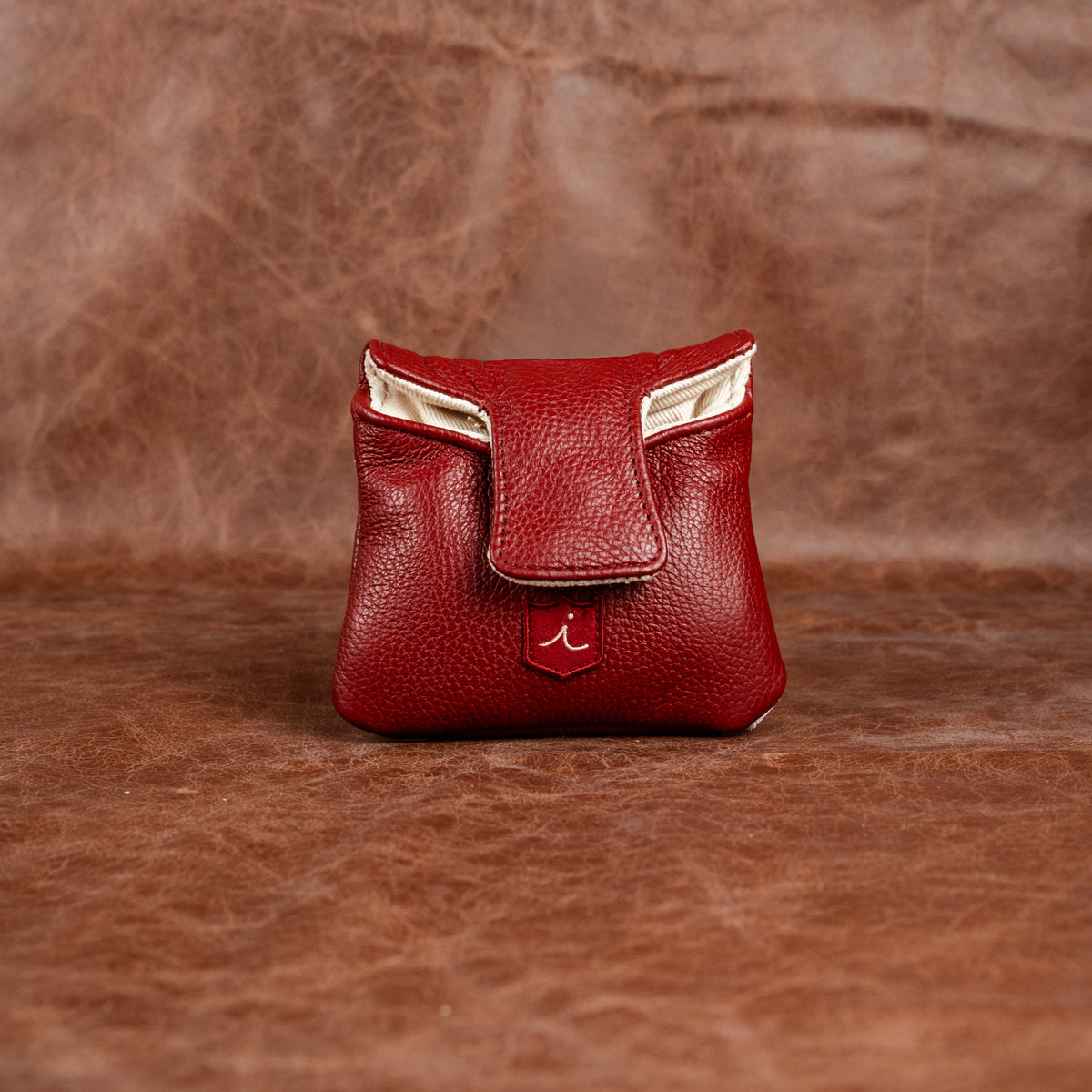Lafayette Crimson Leather Mallet Putter Cover