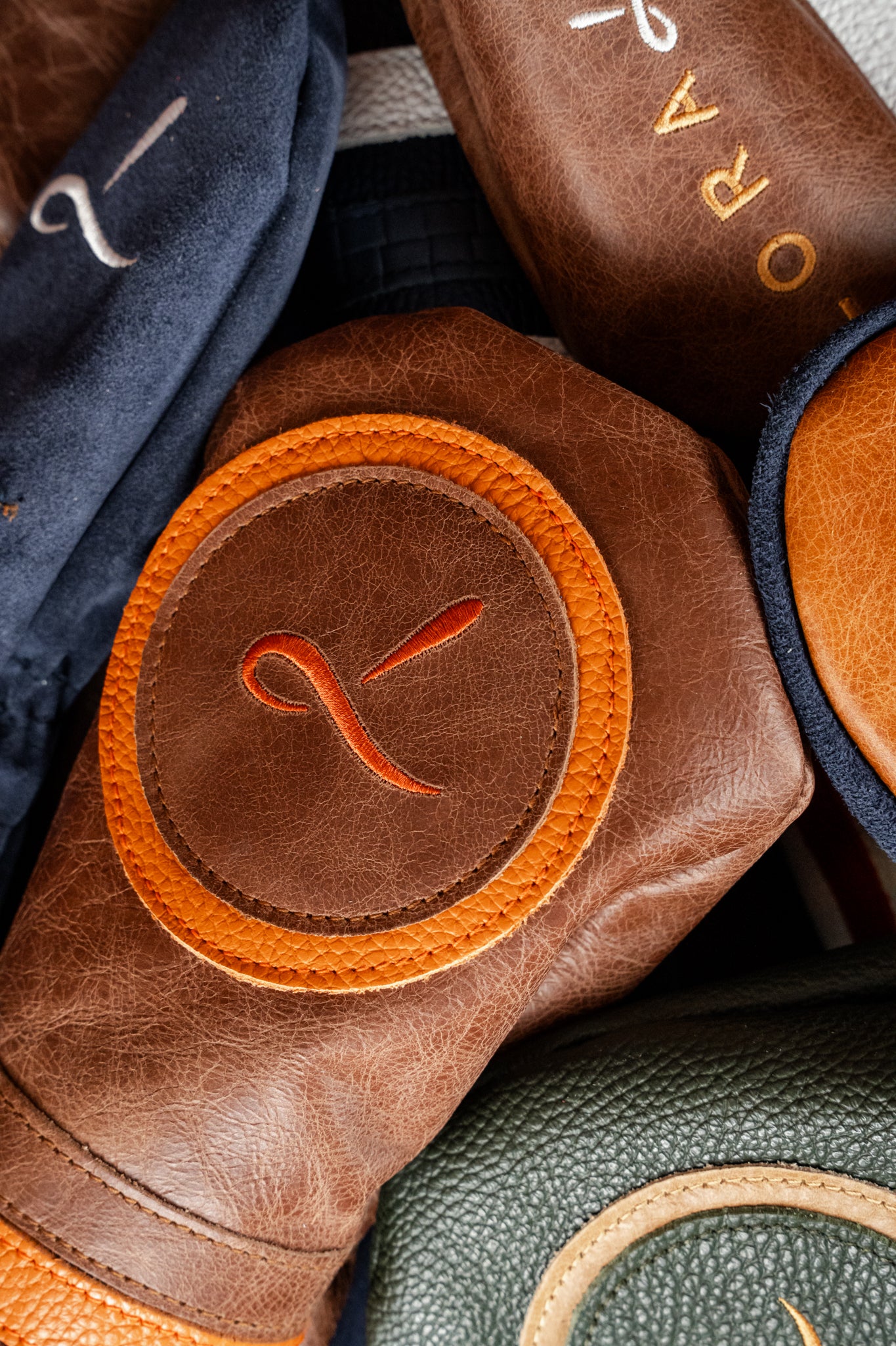 Iliac Golf handmade leather golf headcovers built in house in America