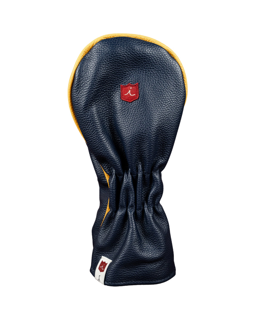 Michigan Navy Leather Driver Headcover