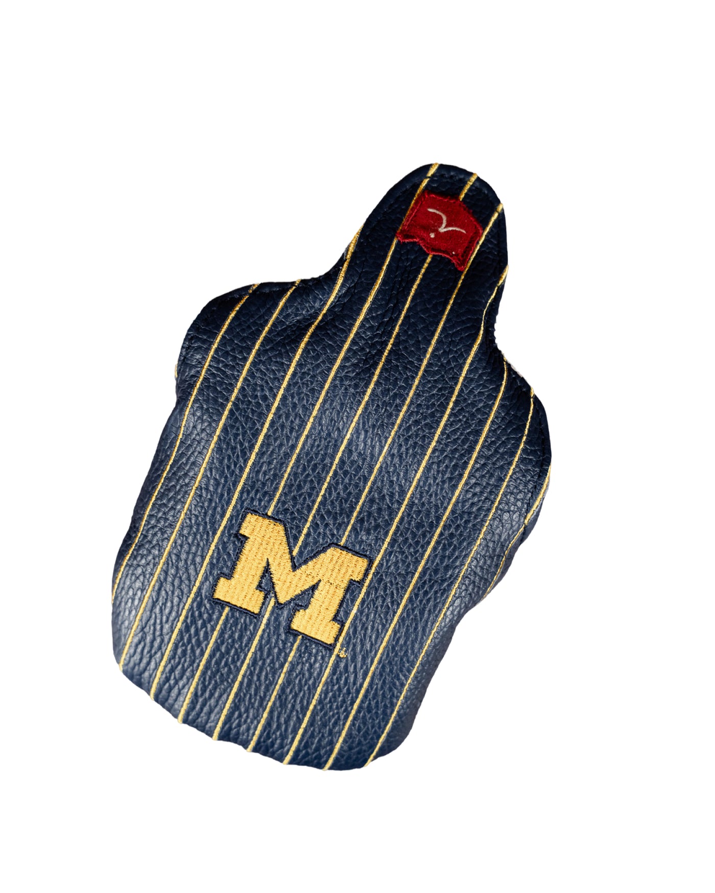 Michigan Navy Leather Mallet Putter Cover