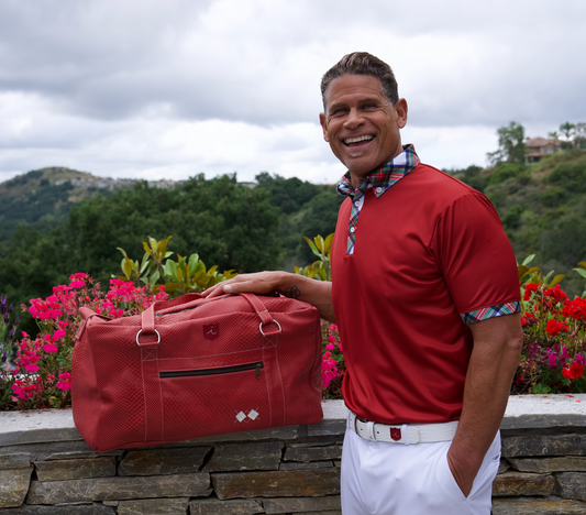 Exotic Duffel Bag: Red Boa