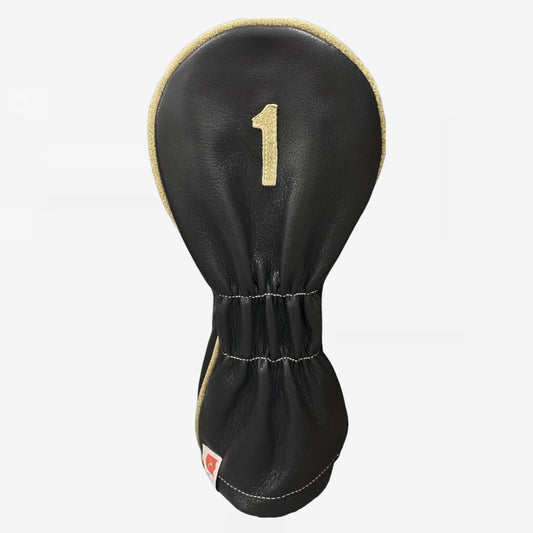 Classic Headcover: Pitch Black + Old English Green + Old English Green Piping