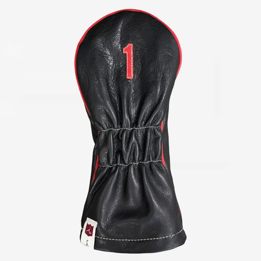 Classic Headcover: Pitch Black + Sunday Red + Sunday Red Piping