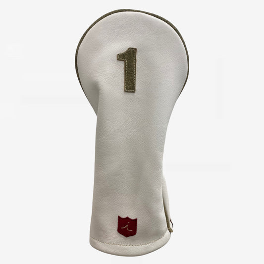 Classic Headcover: Pure White + Old English Green + Old English Green Piping