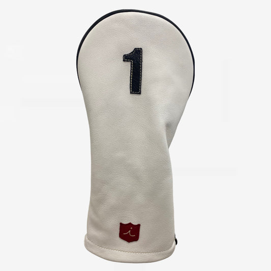 Classic Headcover: Pure White + Pitch Black + Pitch Black Piping