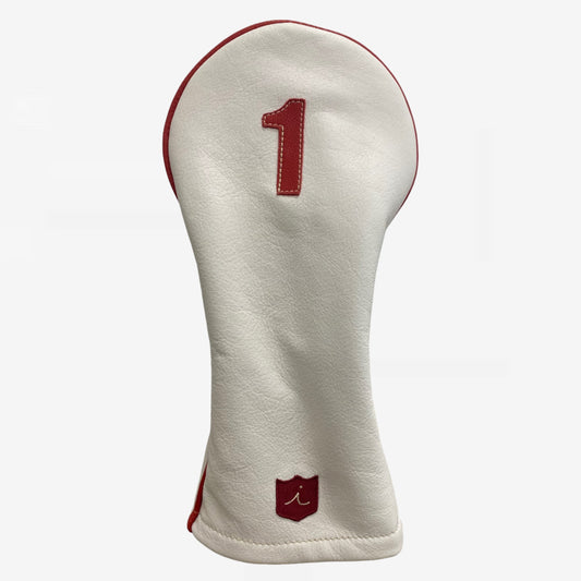 Classic Headcover: Pure White + Sunday Red + Sunday Red Piping