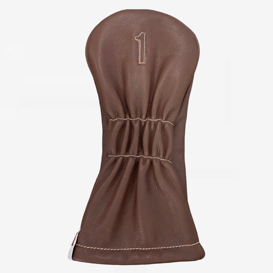 Classic Headcover: Tobacco Brown + Tobacco Brown + Tobacco Brown Piping