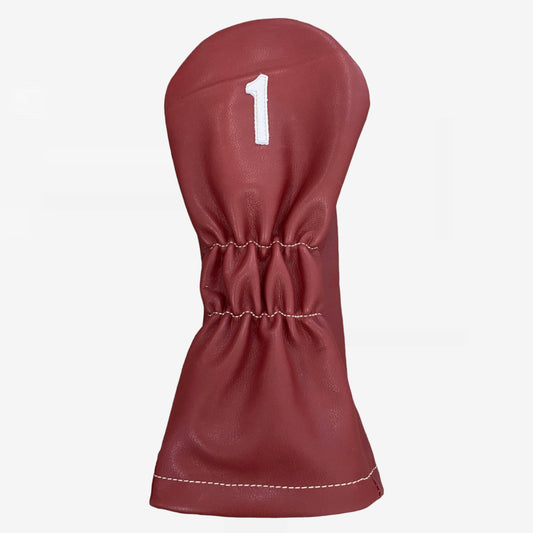 Vintage Headcover: Oxblood + Pure White