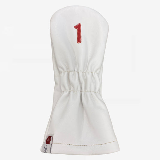 Vintage Headcover: Pure White + Sunday Red