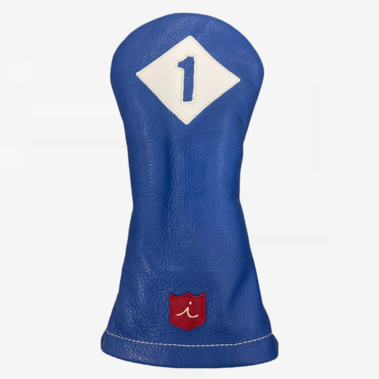 Vintage Headcover: True Blue + Pure White