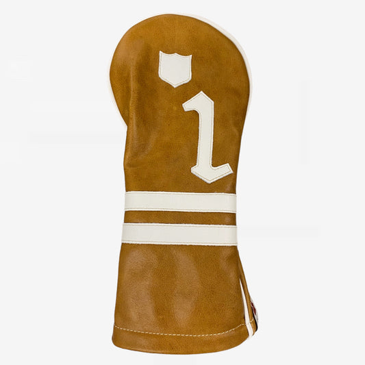 Timeless Headcover: Honey + Pure White + Pure White Piping