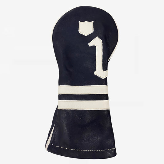 Timeless Headcover: Midnight Navy + Pure White + Pure White Piping