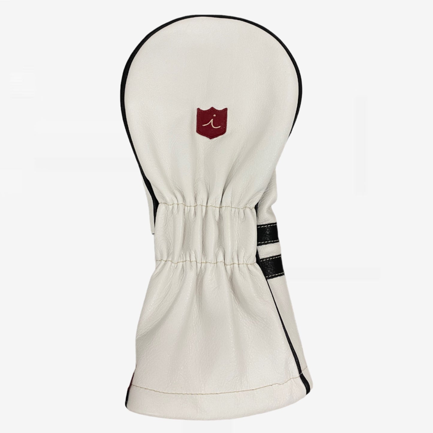 Timeless Headcover: Pure White + Pitch Black + Pitch Black Piping