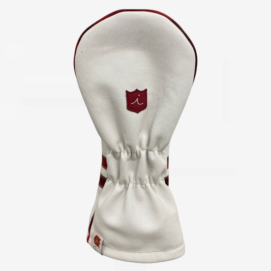 Timeless Headcover: Pure White + Red Camo + Red Camo Piping