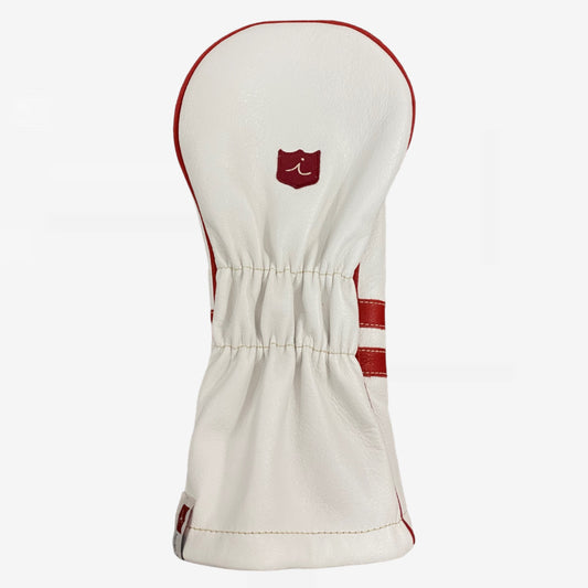 Timeless Headcover: Pure White + Sunday Red + Sunday Red Piping