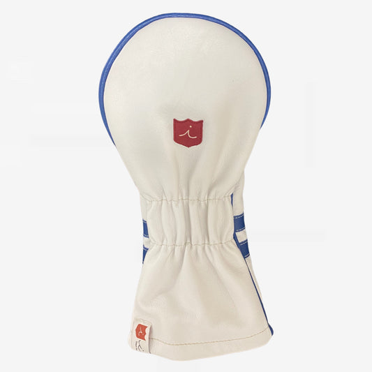 Timeless Headcover: Pure White + True Blue + True Blue Piping