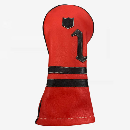 Timeless Headcover: Sunday Red + Pitch Black + Pitch Black Piping