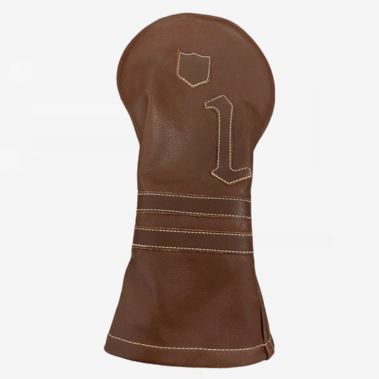 Timeless Headcover: Tobacco Brown + Tobacco Brown + Tobacco Brown Piping